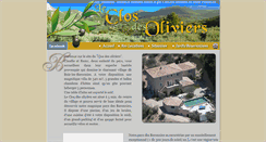 Desktop Screenshot of clos-oliviers.com